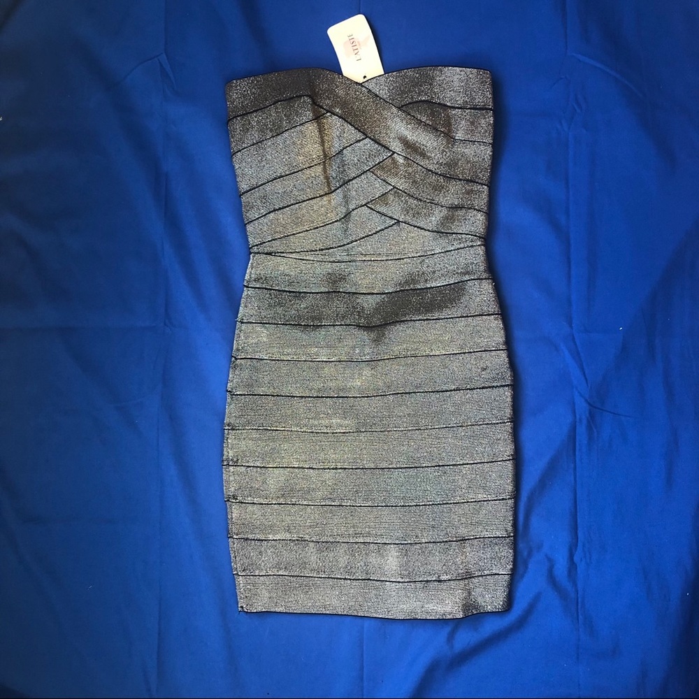 Bodycon Silver Dress